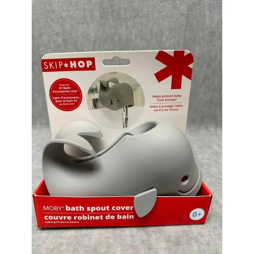 Baby Bath Spout Cover Whale Gray Protect Baby from Bumps‎ Skip Hop Moby New